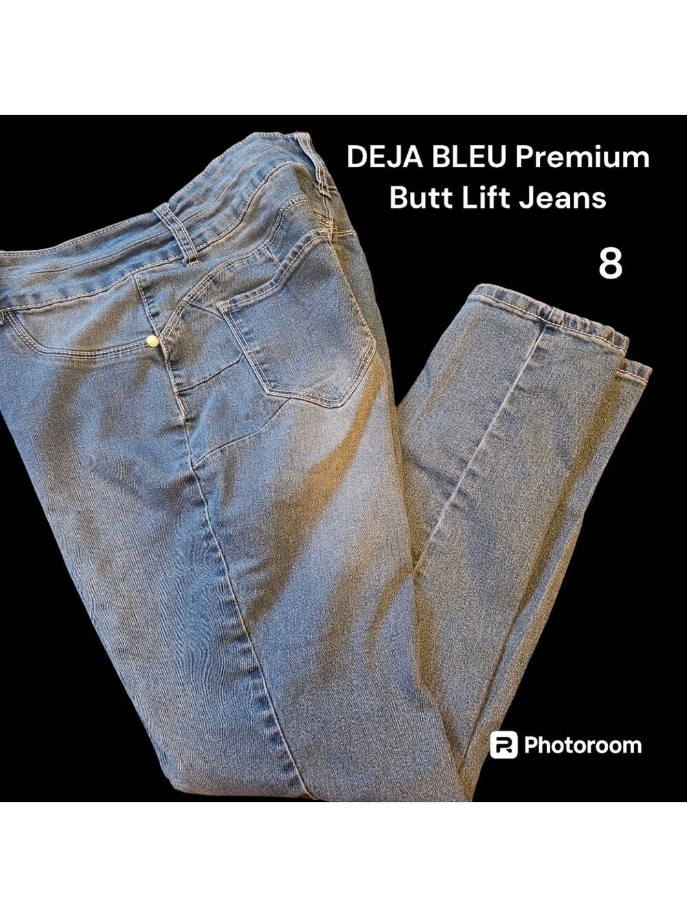 DEJA BLEU Premium Butf Lift Jeans Skinny High Waist 8 EUC